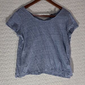 Kenar Heathered Blue Short Sleeve Tee